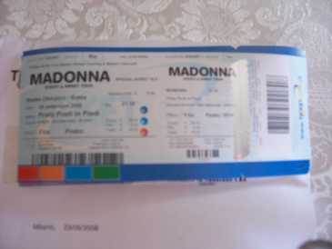 Photo: Sells Concert tickets STICKY & SWEET TOUR - ROMA - STADIO OLIMPICO