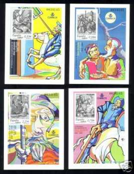 Photo: Sells 4 Stampss batches EL QUIJOTE - Historical characters