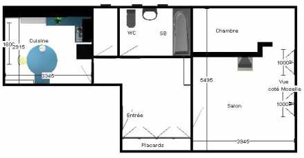 Photo: Rents 1 bedroom apartment 47 m2 (506 ft2)