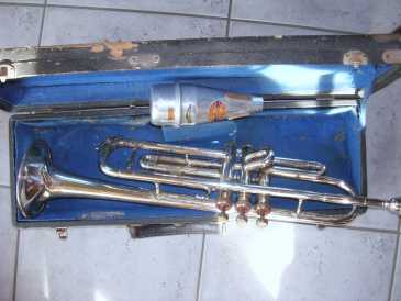 Photo: Sells Trumpet OLD SILVER TRUMPET WITH CASE - AMBASSADOR - AMBASSADOR