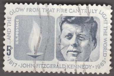 Photo: Sells Unused (mint) stamp JOHN FITGERALRT KENNEDY - Historical characters