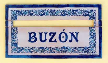 Photo: Sells Ceramic BUZON CENEFA AZULES