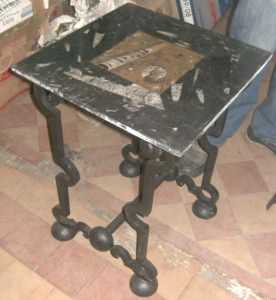 Photo: Sells Decoration TABLE EN MARBRE FOSSILISE - MARBRE FOSSILISE