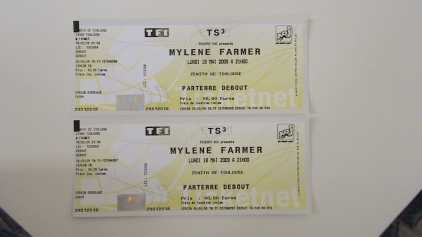 Photo: Sells Concert tickets CONCERT MYLENE FARMER - ZENITH DE TOULOUSE LUNDI 18 MAI 2009