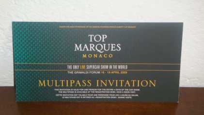 Photo: Sells Leisure tickets MONTECARLO TOP MARQUES CARS - MONTECARO-MONACO