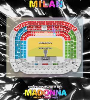 Photo: Sells Concert tickets MADONNA STICKY&SWEET TOUR 14/07/09 - MILANO SAN SIRO