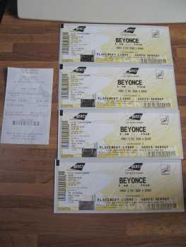 Photo: Sells Concert ticket CONCERT BEYONCE - BERCY