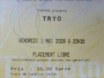 Photo: Sells Concert ticket CONCERT DE TRYO - PATINOIRE BORDEAUX
