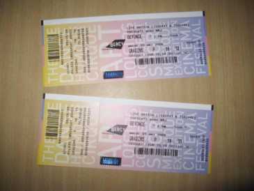 Photo: Sells Concert tickets CONCERT BEYONCE - BERCY