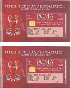 Photo: Sells Sport tickets SERGIO - ROMMA 27 MAGGIO 2009