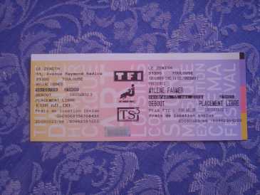 Photo: Sells Concert ticket MYLENE FARMER - ZENITH TOULOUSE