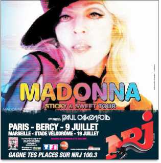 Photo: Sells Concert ticket CONCERTO MADONNA - PARIGI
