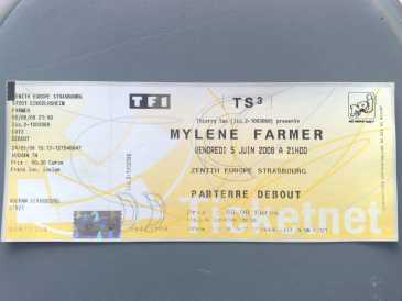 Photo: Sells Concert tickets MYLENE FARMER - ZENITH STRASBOURG