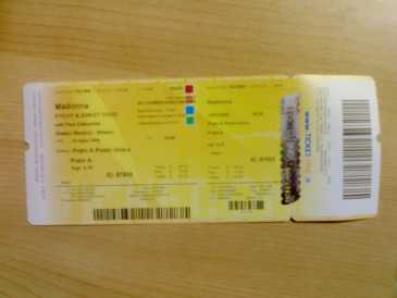 Photo: Sells Concert ticket CONCERTO MADONNA 14 LUGLIO - MILANO