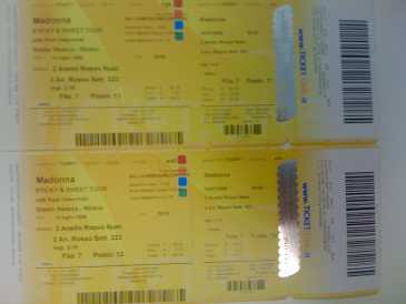 Photo: Sells Concert tickets MADONNA TOUR SAN SIRO - SAN SIRO MILANO