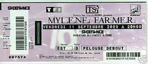 Photo: Sells Concert tickets CONCERT MYLENE FARMER - STADE DE FRANCE - PARIS