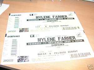 Photo: Sells Concert ticket CONCERT MYLENE FARMER - STADE DE FRANCE