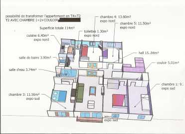 Photo: Sells 5 bedrooms apartment 114 m2 (1,227 ft2)