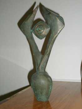 Photo: Sells Statue Bronze - OEIL DU PROPHETE - Contemporary