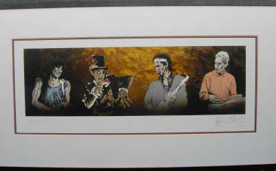 Photo: Sells Lithograph RONNIE WOOD LITHO, VOODOO 4 (II) - Contemporary