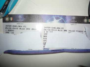 Photo: Sells Concert tickets MATCH CHAMPIONS LEAGUE INTER - CHELSEA 24/02/2010 - STADIO SAN SIRO
