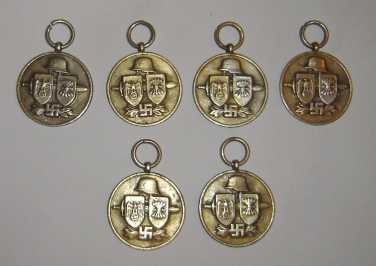 Photo: Sells 6 Medals Military decoration - Between 1939 and 1945
