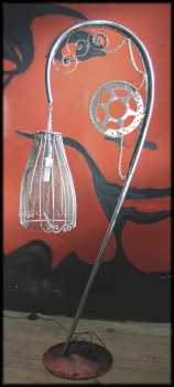 Photo: Sells Floor lamp LAMPE EN CAGE