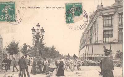 Photo: Sells Stamp / postal card RARE CPA 14/18 DE BELFORT
