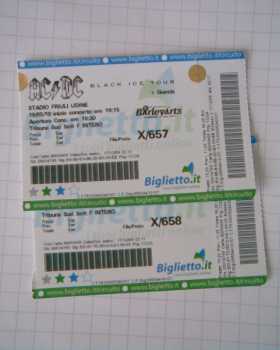 Photo: Sells Concert ticket BIGLIETTI CONCERTO AC/DC - UDINE