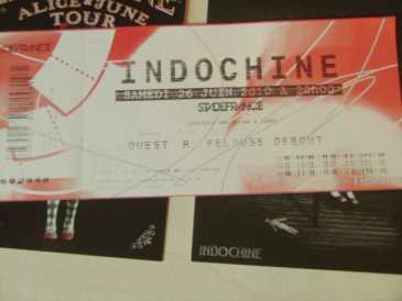 Photo: Sells Concert ticket INDOCHINE - STADE DE FRANCE