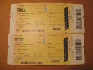 Photo: Sells Concert tickets CONCERTO MUSE @SAN SIRO, 8 GIUGNO 2010 - MILANO