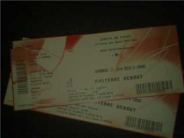 Photo: Sells Concert ticket M - ZENITH DE PARIS