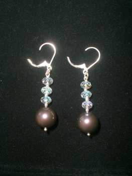 Photo: Sells Earrings Creation - Women - ARGENTO 925 - CRISTALLI SVAROWSKY - PERLA SVAROWSK - ORECCHINO CON SVAROWSKY