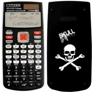 Photo: Sells Calculators CITIZEN - CALC. SCIENTIFIQUE CITIZEN SR-270X SKULL COLLECTOR