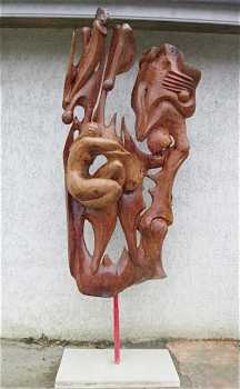 Photo: Sells Statue Wood - SCULPTURE DARIUS ( GENESE ) - Contemporary
