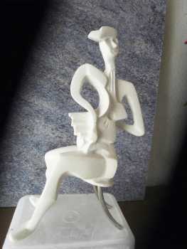 Photo: Sells Statue Marble - SCULPTURE DARIUS ( DEUX MUSICIENS EN UN ) - Contemporary