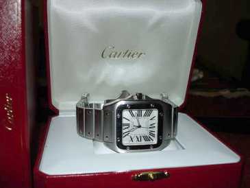 Photo: Sells Bracelet watch - mechanical Men - CARTIER - SANTOS 100