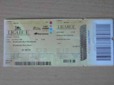 Photo: Sells Concert tickets LIGABUE - PALAMAGGIO CASERTA