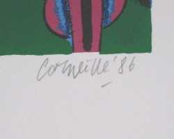 Photo: Sells Lithograph GUILLAUME CORNEILLE - LITHOGRAPHIE ORIGINALE - Contemporary
