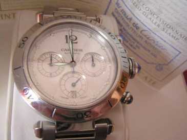 Photo: Sells Chronograph watch Men - CARTIER - PASHA AUTOMATIC