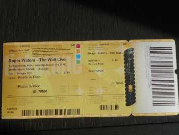 Photo: Sells Concert ticket ROGER WATERS THE WALL LIVE - MILANO