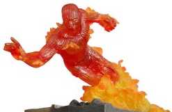 Photo: Sells Toy and model DIAMOND SELECT TOYS - FANTASTIC FOUR STATUETTE SILVER AGE HUMAN TORCH