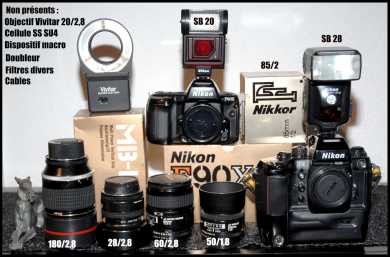 Photo: Sells Camera NIKON - F4S ET F90 X PLUS OBJECTIFS