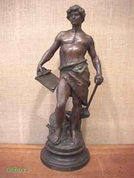 Photo: Sells Statue TRAVAIL - XIXth century
