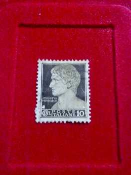 Photo: Sells Used (canceled) stamp FRANCOBOLLO AVGVSTVS IMPERATOR 10 CENT