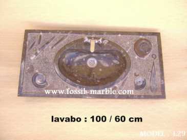 Photo: Sells Decoration LAVABO EN MARBRE FOSSILISE - LAVABO EN MARBRE FOSSILISE