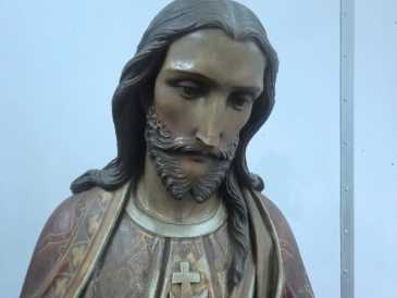 Photo: Sells Statue Wood - CHRIST - XIXth century