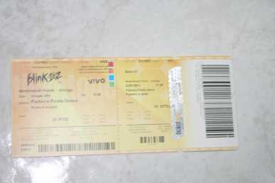 Photo: Sells Concert ticket CONCERTO BLINK 182 - ASSAGO