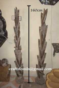 Photo: Sells Decoration PLAQUE AVEC NATURAL FOSSILES - FOSSILES ORTHOCERAS NATURAL