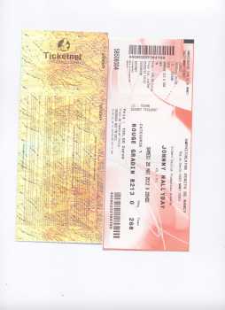 Photo: Sells Concert ticket JHONNY HALLYDAY - ZENITH DE NANCY